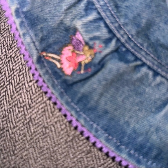 Build A Bear Workshop Denim Skirt Purple Bow Fairy Flower Ballerina RARE HTF BAB - Picture 5 of 8